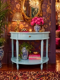 Lovely Light Blue Entryway Table
