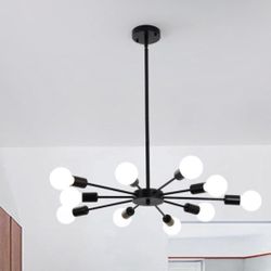  10-Light Modern Chandelier Sputnik 