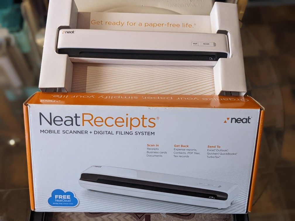 Neat Reciepts Scanner And Digital Organizer System