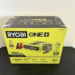 $100 Ryobi 1000-Watt Power Inverter 12v DC (Tool-only, 18-Volt one+ battery not included)