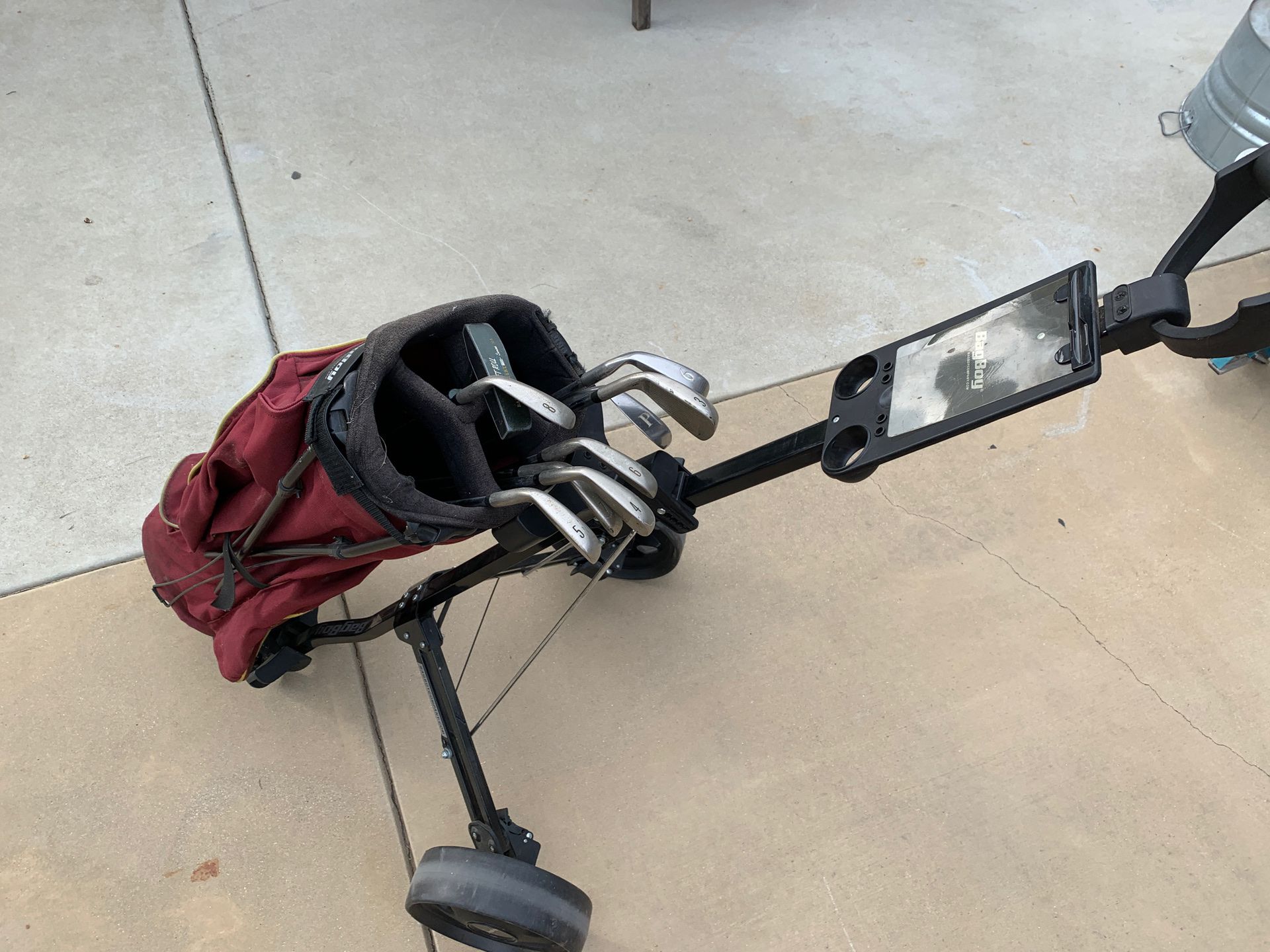 Golf Club Set and Cart