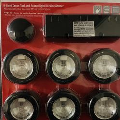 6-Light Xenon Task and Accent Light Kit with Dimmer