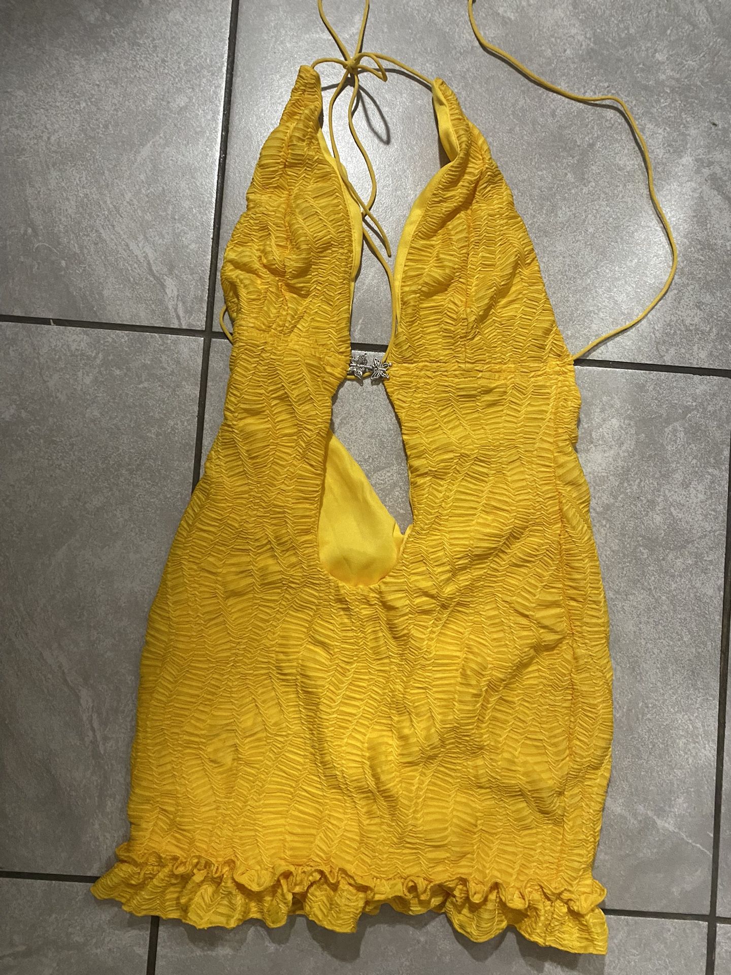 Yellow Short Dress