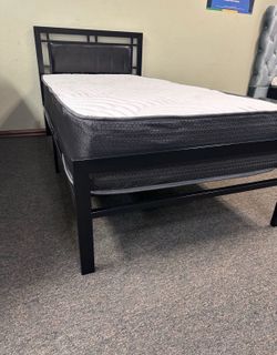 NEW TWIN SIZE BED WITH MATTRESS AND FREE DELIVERY PAY ON ARRIVAL