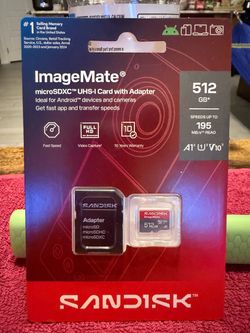 SanDisk ImageMate 512GB microSDXC Card with Adapter