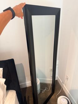 Full Length Floor Mirror Black Frame