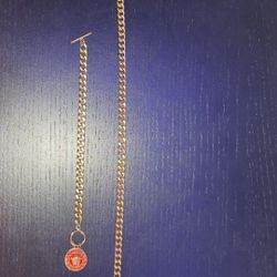 Versace chain, and bracelet 