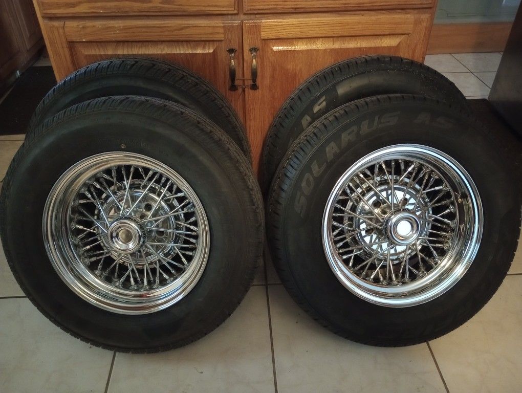 14x7 Tru Spoke Wire Wheels