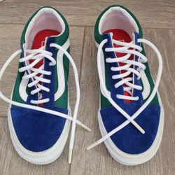 Vans Unisex Old Skool  Skate Shoes Color Block Suede Canvas Women’s 5.5