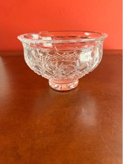 Waterford Irish Cut Crystal Footed Compote Nut Candy Dish 4" Tall