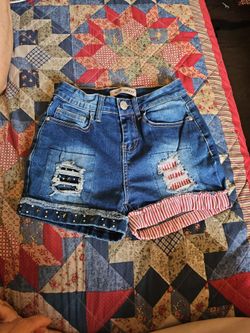Patriotic Denim shorts sz 1/25