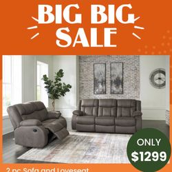 2 Pc Sofa And Loveseat 
