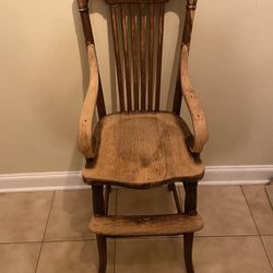 Antique Youth Chair (14”w x 39”h)