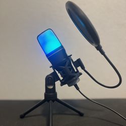 RGB Gaming  USB Microphone with Tripod
