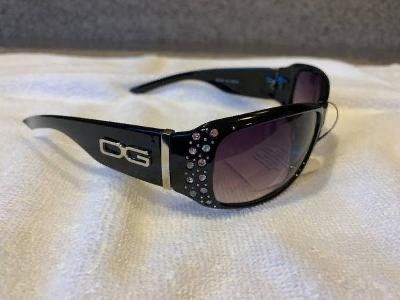 Brand New Women's Black DG Rhinestone Sunglasses