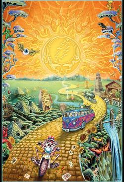 Grateful Dead Golden Road Wall Poster 24"×36"