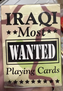 Iraq Deck Of Cards
