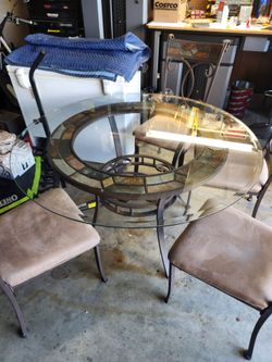 Breakfast table with matching chairs