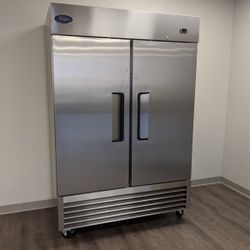Double Door Stainless Steel Refrigerator 