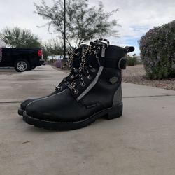 HARLEY-DAVIDSON FOOTWEAR womens Carlotta Motorcycle Riding Boots