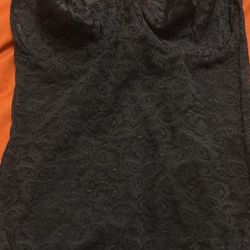 Bali black lace underwire bodysuit 34DD