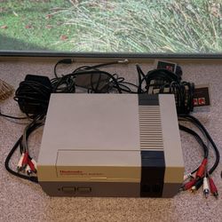NES System All Cables And Adapters Plus Some 2 Controllers Fantastic Condition