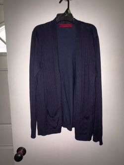 Love Scarlett Navy Open Front Knit Cardigan Women’s Large
