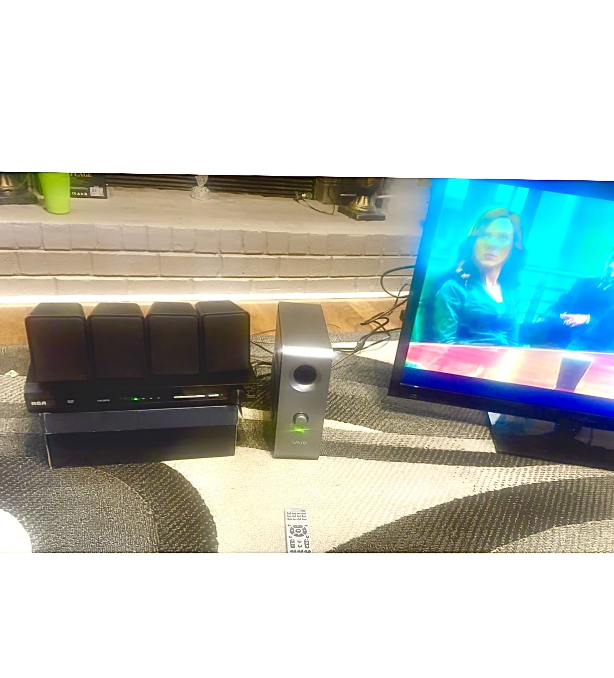 Surround Sound System With Tv And Remote