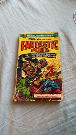 Vintage paper back comic book fantastic 4