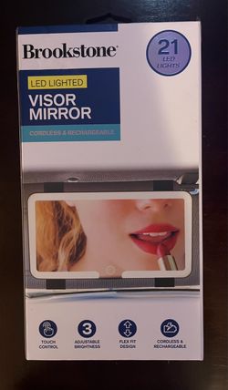New Brookstone LED Lighted Visor Mirror