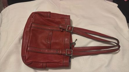 Vintage fossil red bag