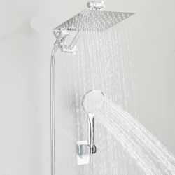 Square Rainfall Shower Head 8 inches