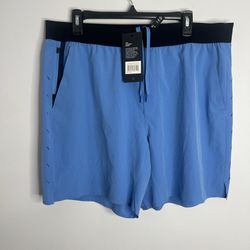 Ten Thousand The Interval Shorts 7” Unlined Mens XXL Blue NWT