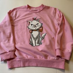 Girls Size 10 Aristocats Sweater, Worn Once. 
