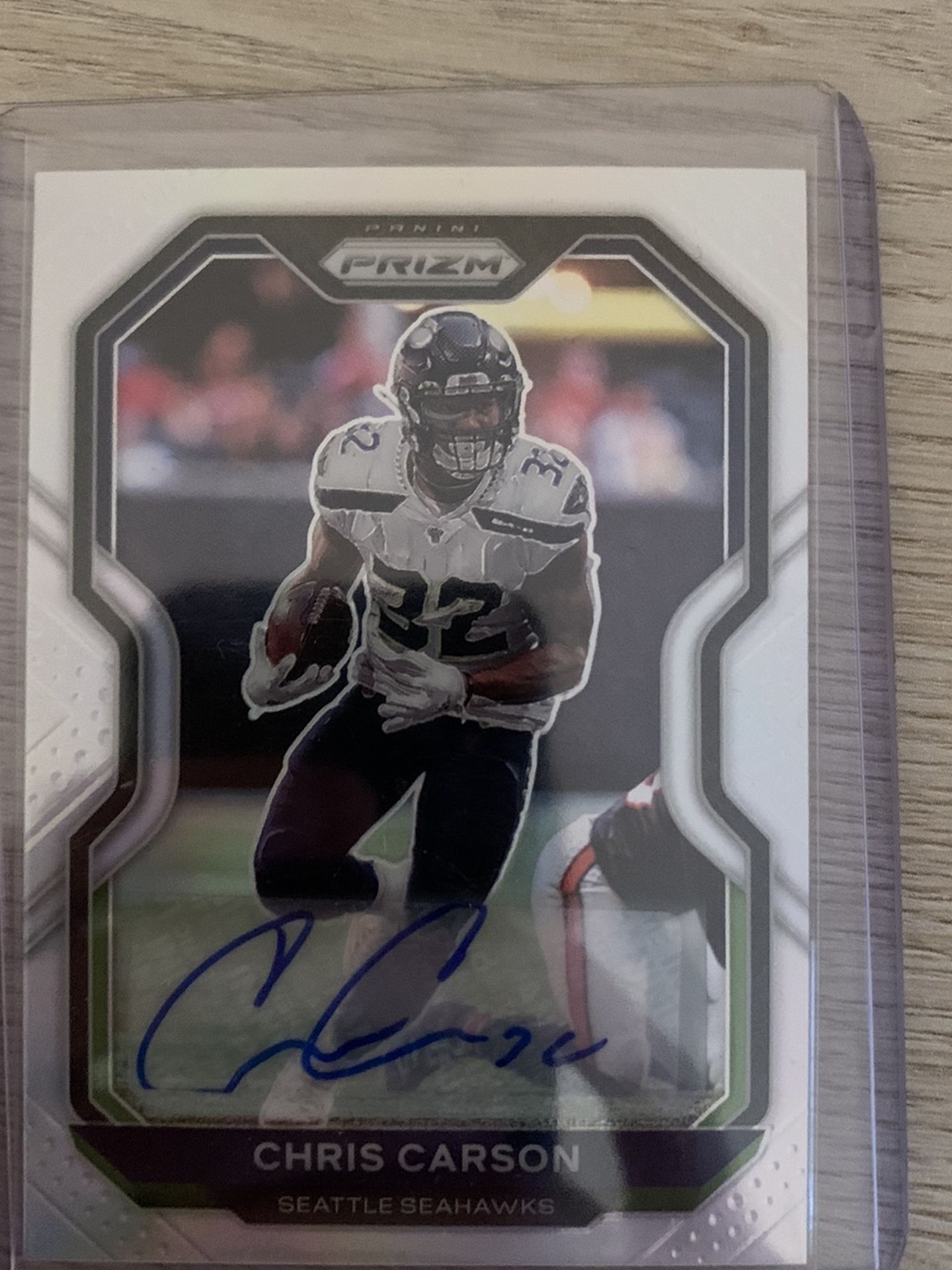 Chris Carson Prizm Autograph