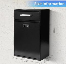 Combination Lock Wall-Mount Mailbox, X(230)