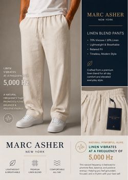 Marc Asher Cream Linen Blend Pants – Old Money Style | Relaxed Luxury Fit