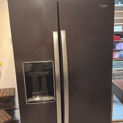 New 2 door Whirpool, Desk, 4 Dining Chairs.