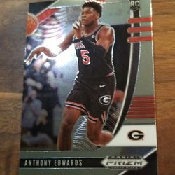 Anthony Edwards 2021 Panini Prizm Rookie Card 2021