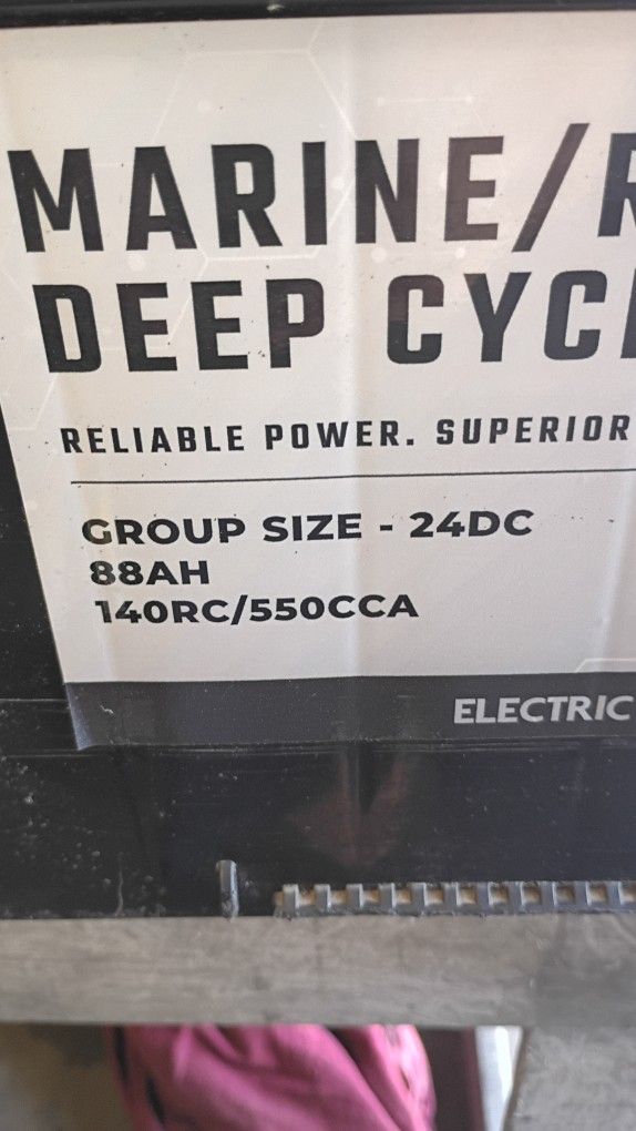 Marine RV Battery. Boat RV Trailer Toyhauler