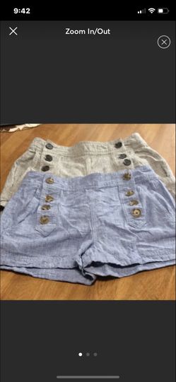 Two pairs of shorts. Size 6