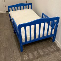 Blue Toddler Bed frame