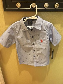 New toddler boys shirt US POLO ASSN size 4t retails for 54.00