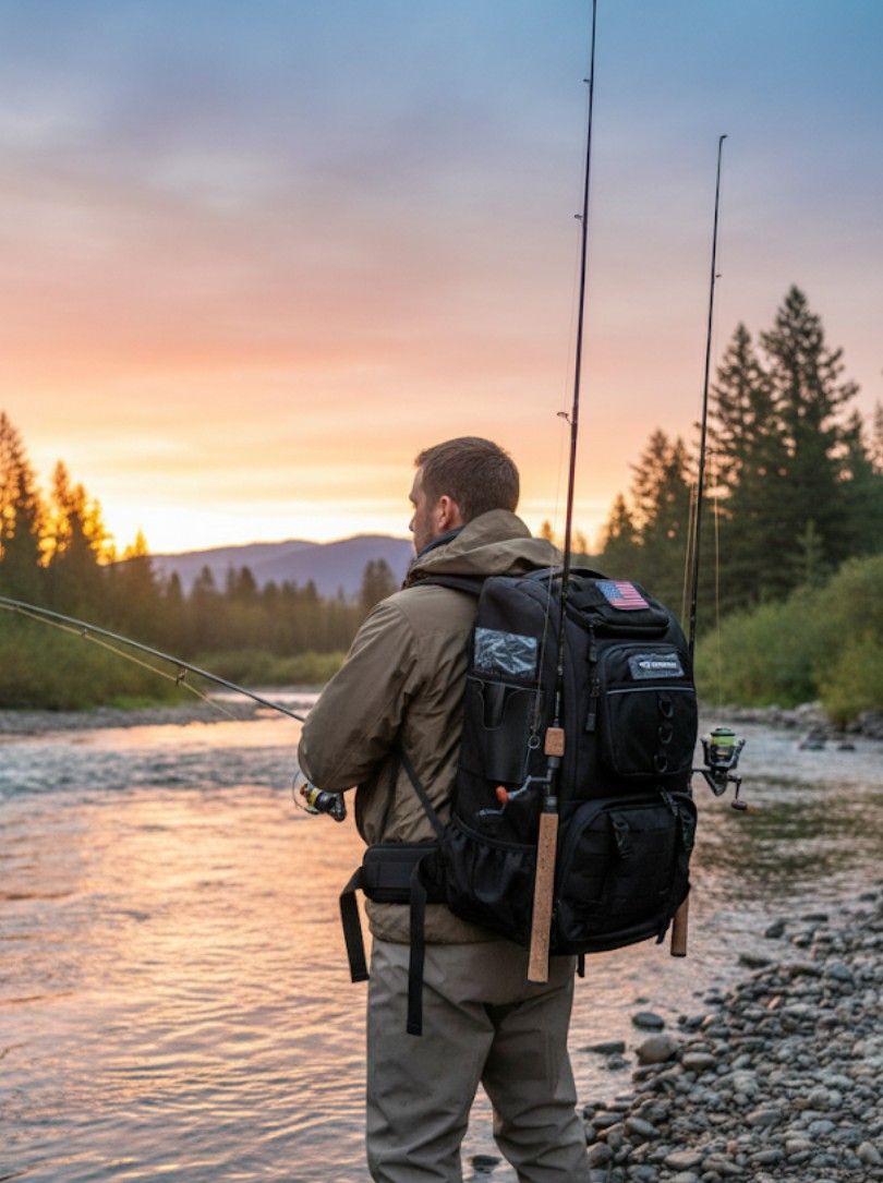 KastKing Karryall Fishing Tackle Backpack – Large Storage Bag with 4 Tackle Trays