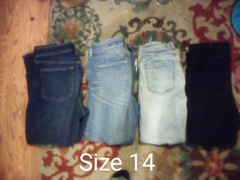 4 Size 14 Jeans 