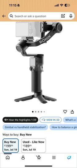 Dji rs3 mini gimbal