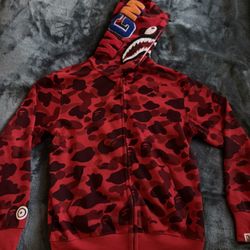 Red Bape Full Zip Up 