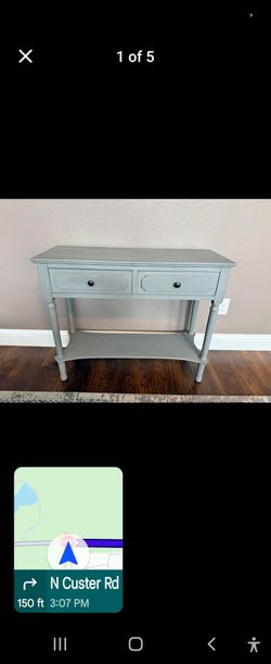 Small entry table gray color. Read the description below