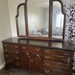 Large Dresser With Mirrors