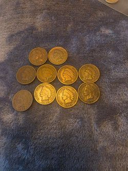 10 Indian head pennys